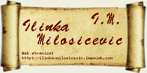 Ilinka Milošičević vizit kartica